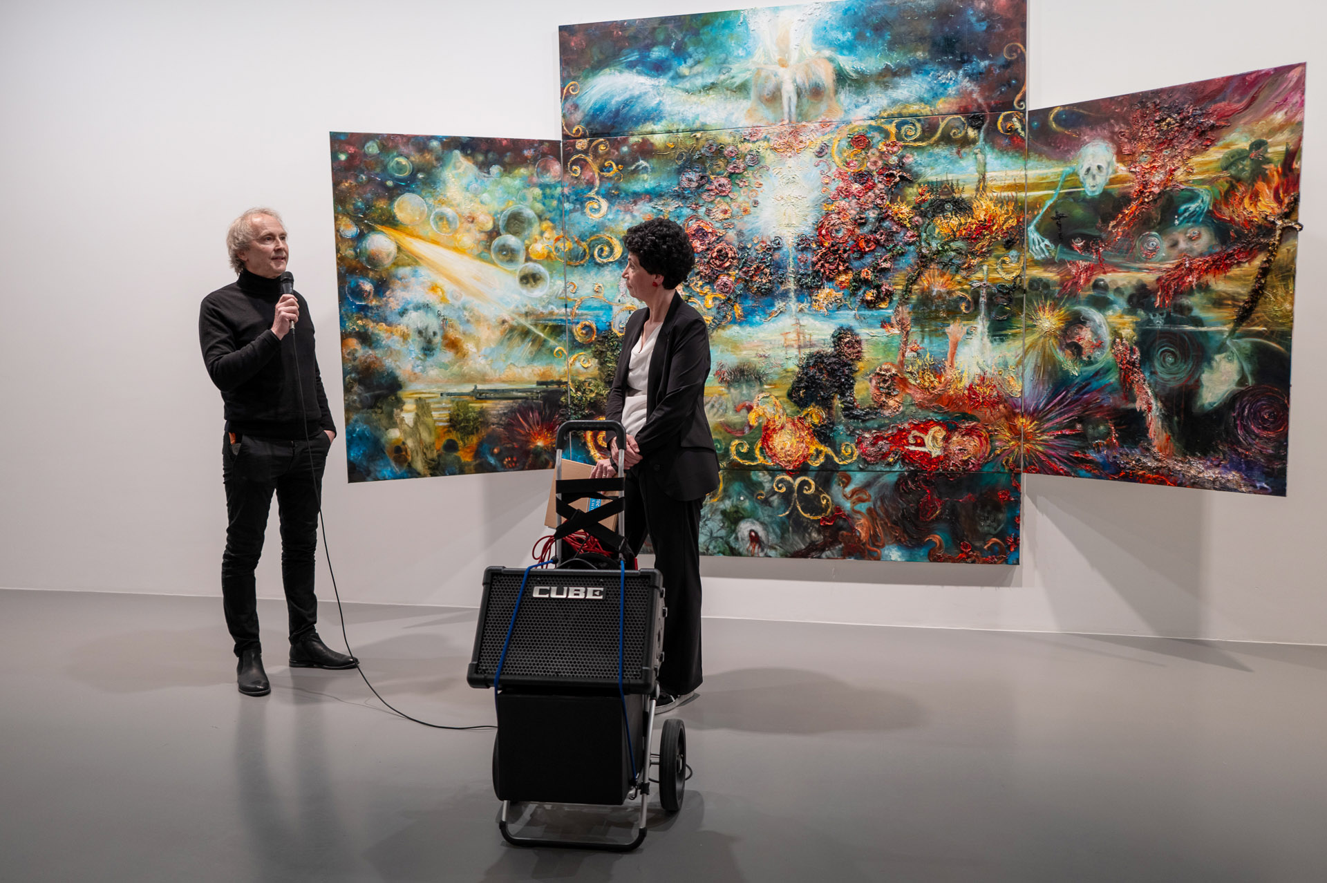 Eroeffnung_SiKu26_Bernd Schwarting und Ulrike Veser